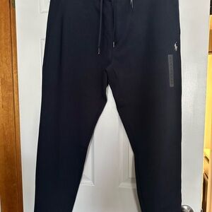 Polo by Ralph Lauren Black Jogger Sweatpants with Elastic Waistband